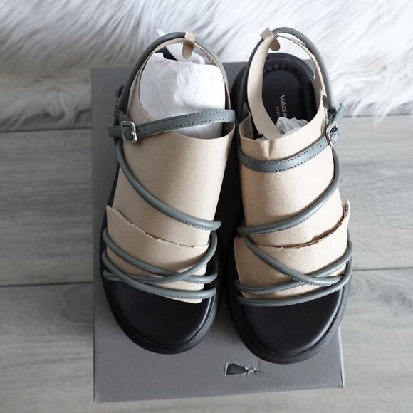 Vagabond Shoemakers Blenda Strappy Platform Sandals in Ash Blue Size 38 - Picture 6 of 13